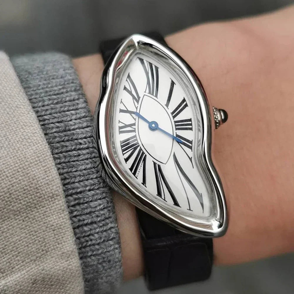 Men’s Swiss Leather Strap Watch
