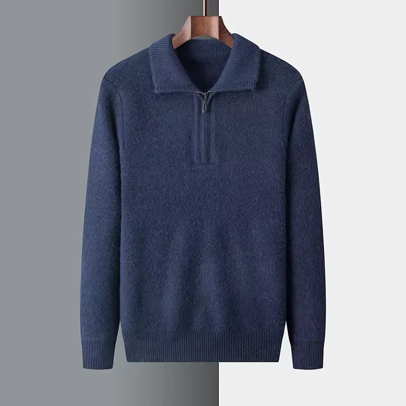 Men’s Cashmere Quarter-Zip Sweater