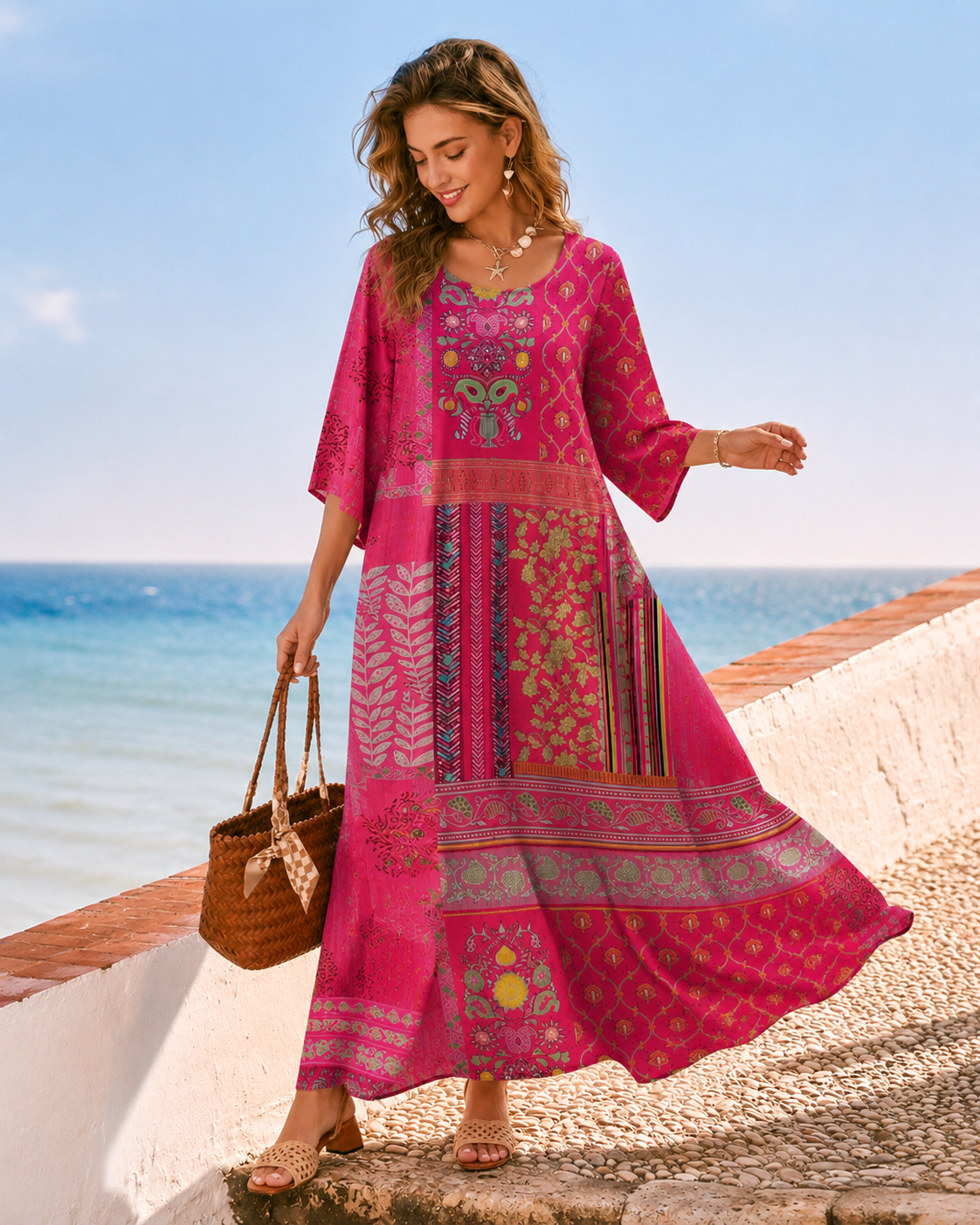 Women's Boho Maxi Dress