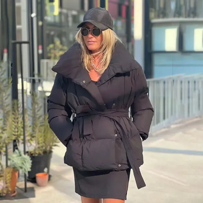 Women's Winter Jacket, Warm Insulated, Slim Silhouette, Modern Design with Pockets for Casual Wear
