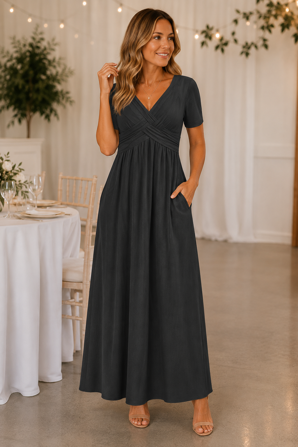 Women's Dress with Cut-Out Detail