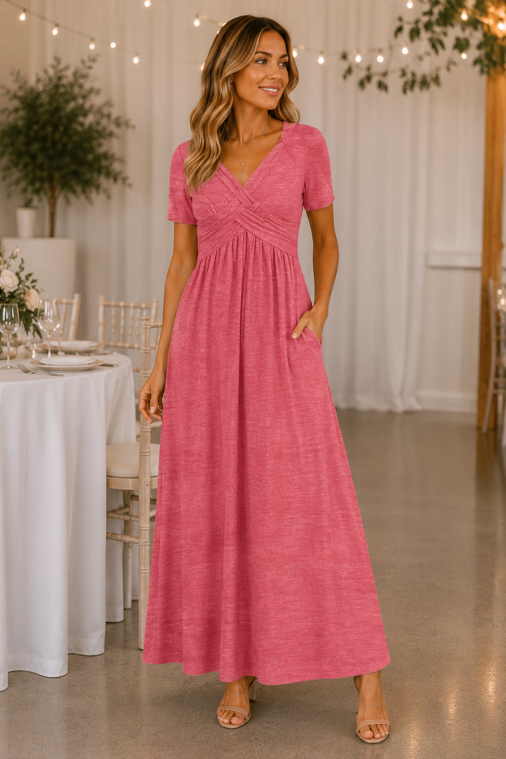 Women's Dress with Cut-Out Detail