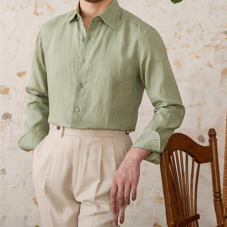 Men’s Linen Long Sleeve Shirt