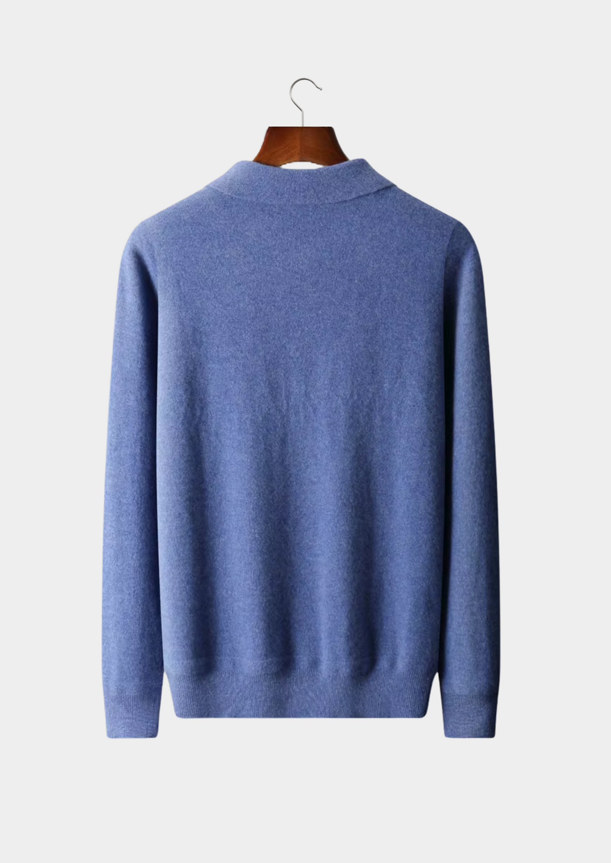 Men’s Wool Half-Zip Polo Shirt
