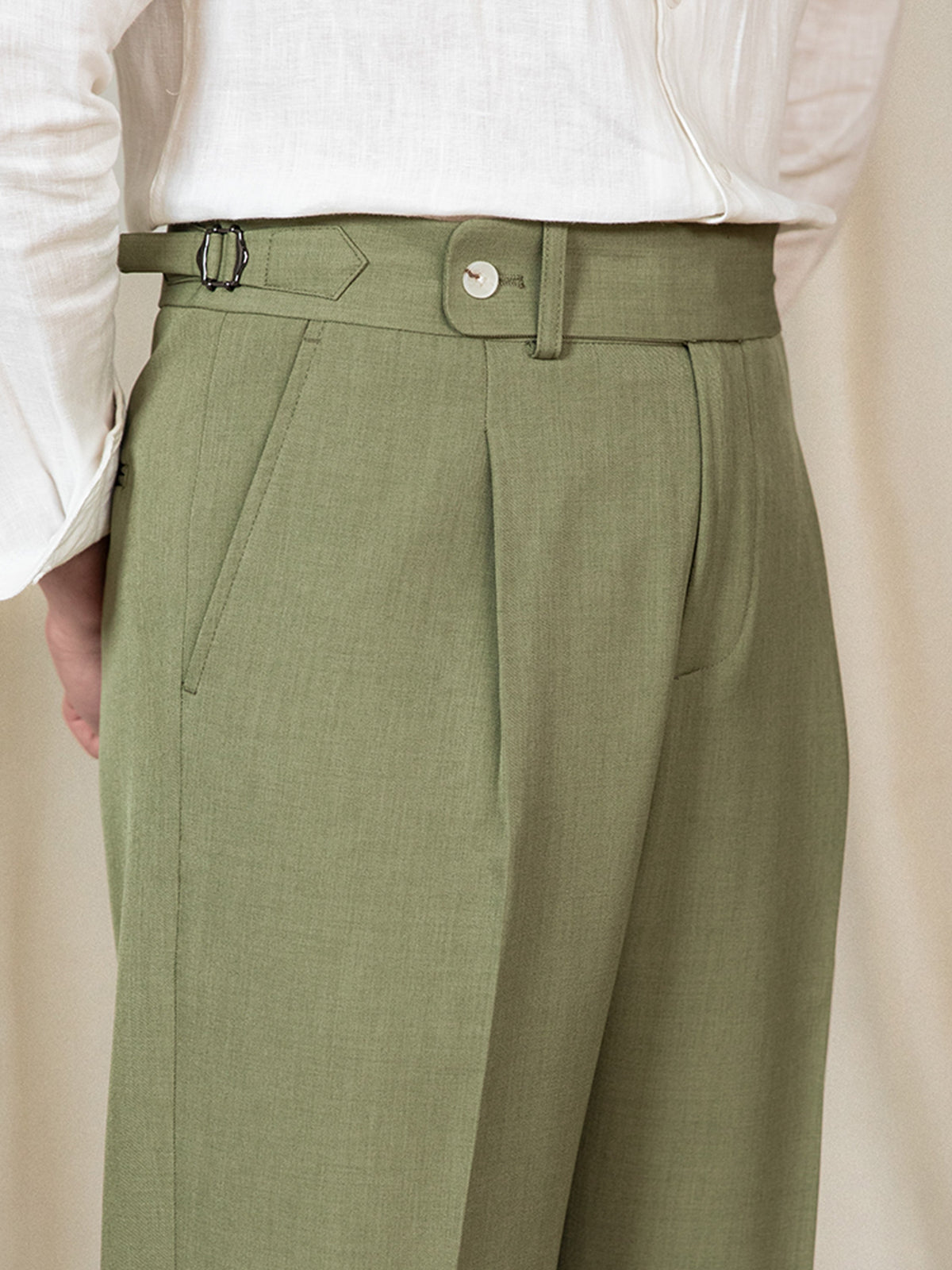 Men’s Straight Fit Pleated Trousers