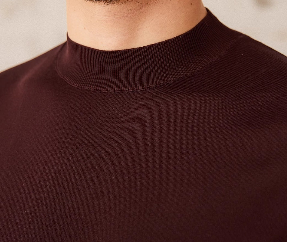 Men's SilkTouch Refined Mock Neck Knit Tee