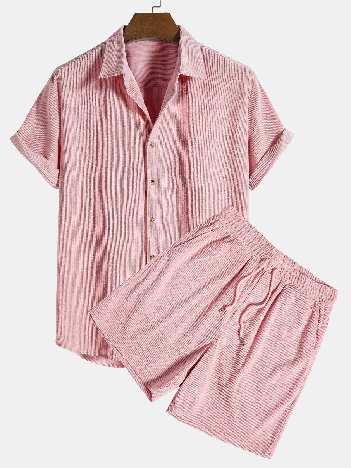 Men’s Short Sleeve Shirt and Shorts Set