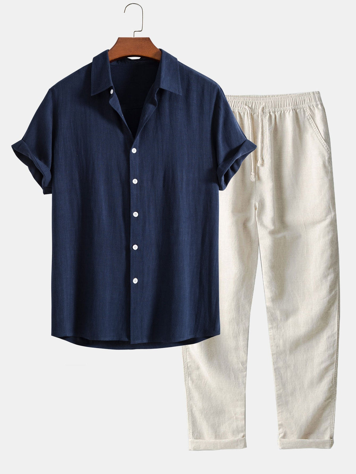 Men’s Short Sleeve Shirt and Shorts Set