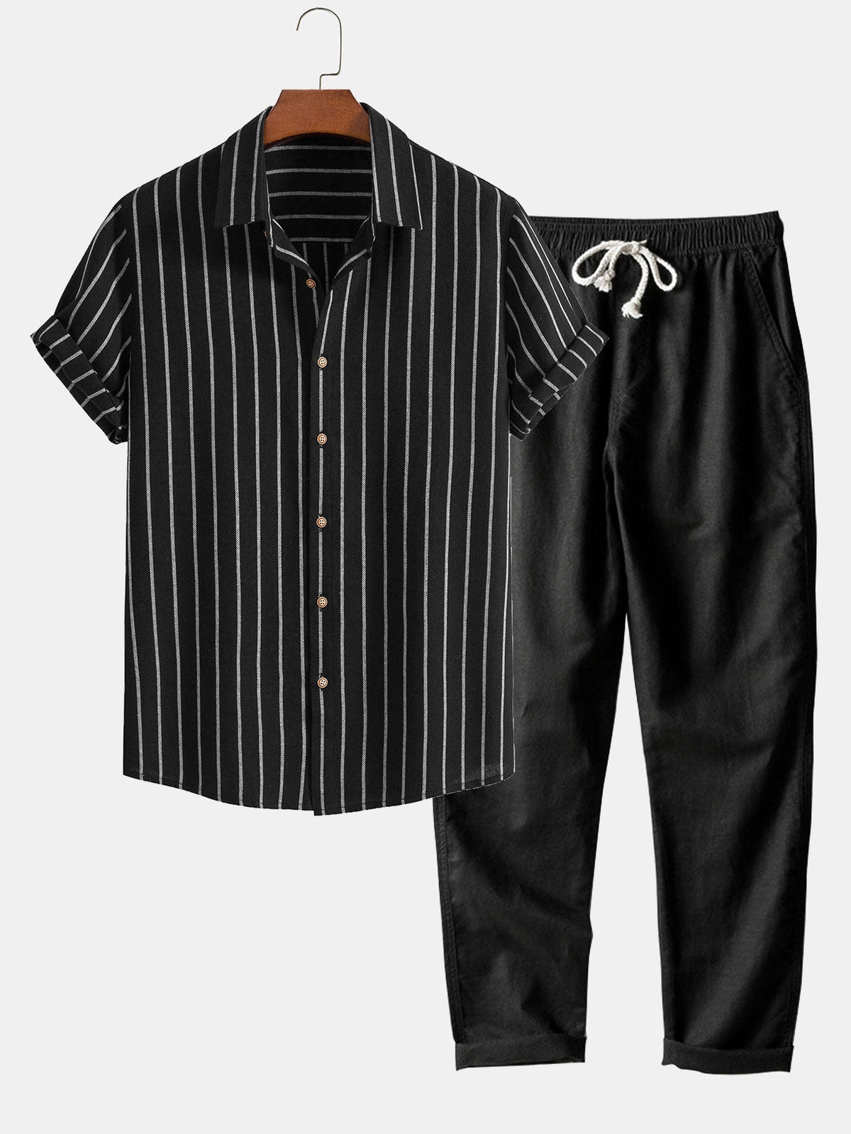 Men’s Short Sleeve Shirt and Shorts Set