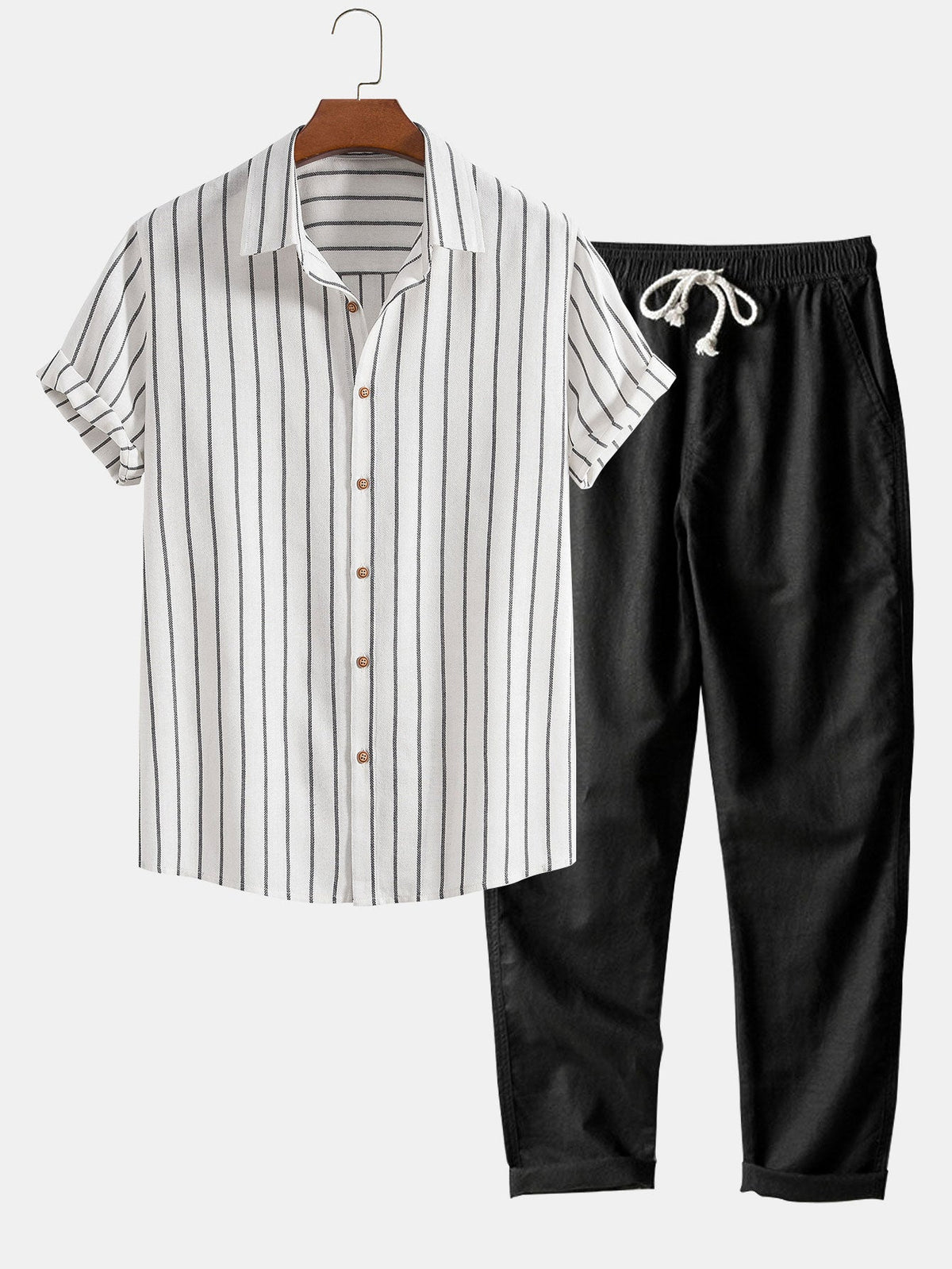 Men’s Short Sleeve Shirt and Shorts Set