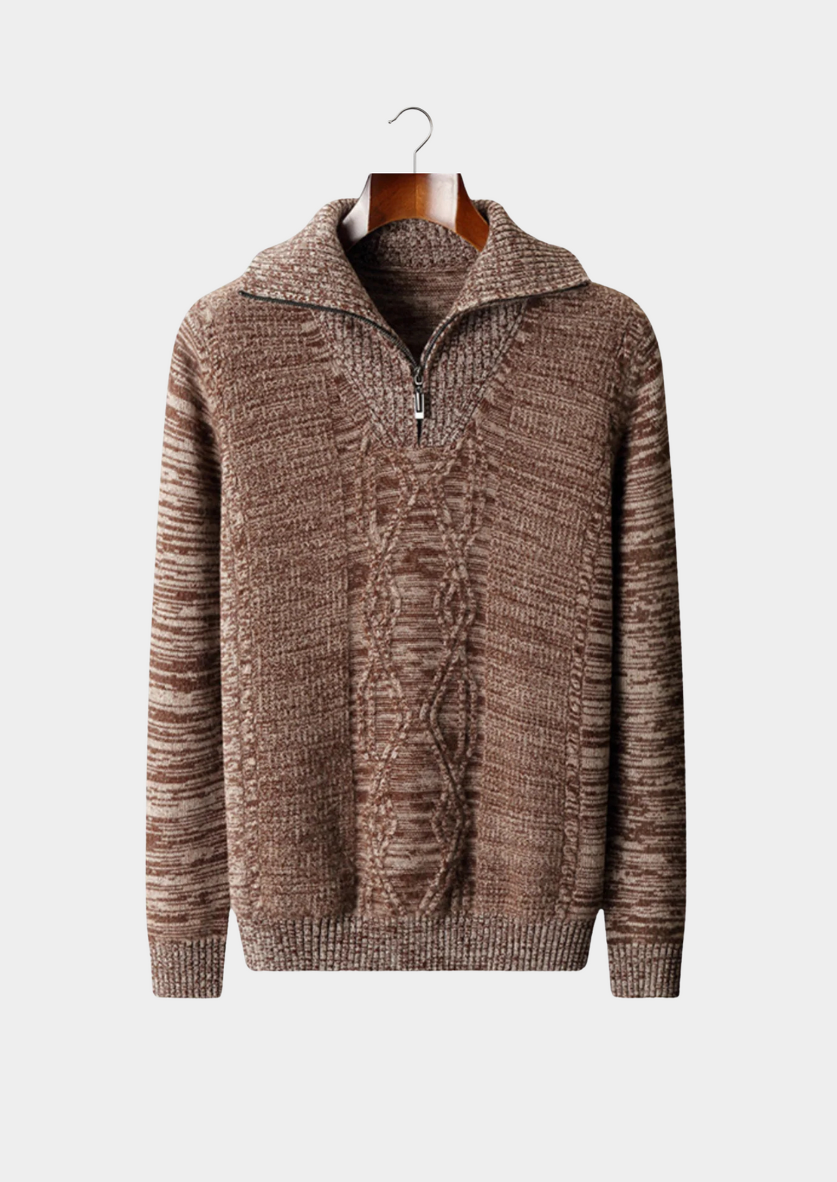 BELMONT WOOL QUARTER ZIP SWEATER
