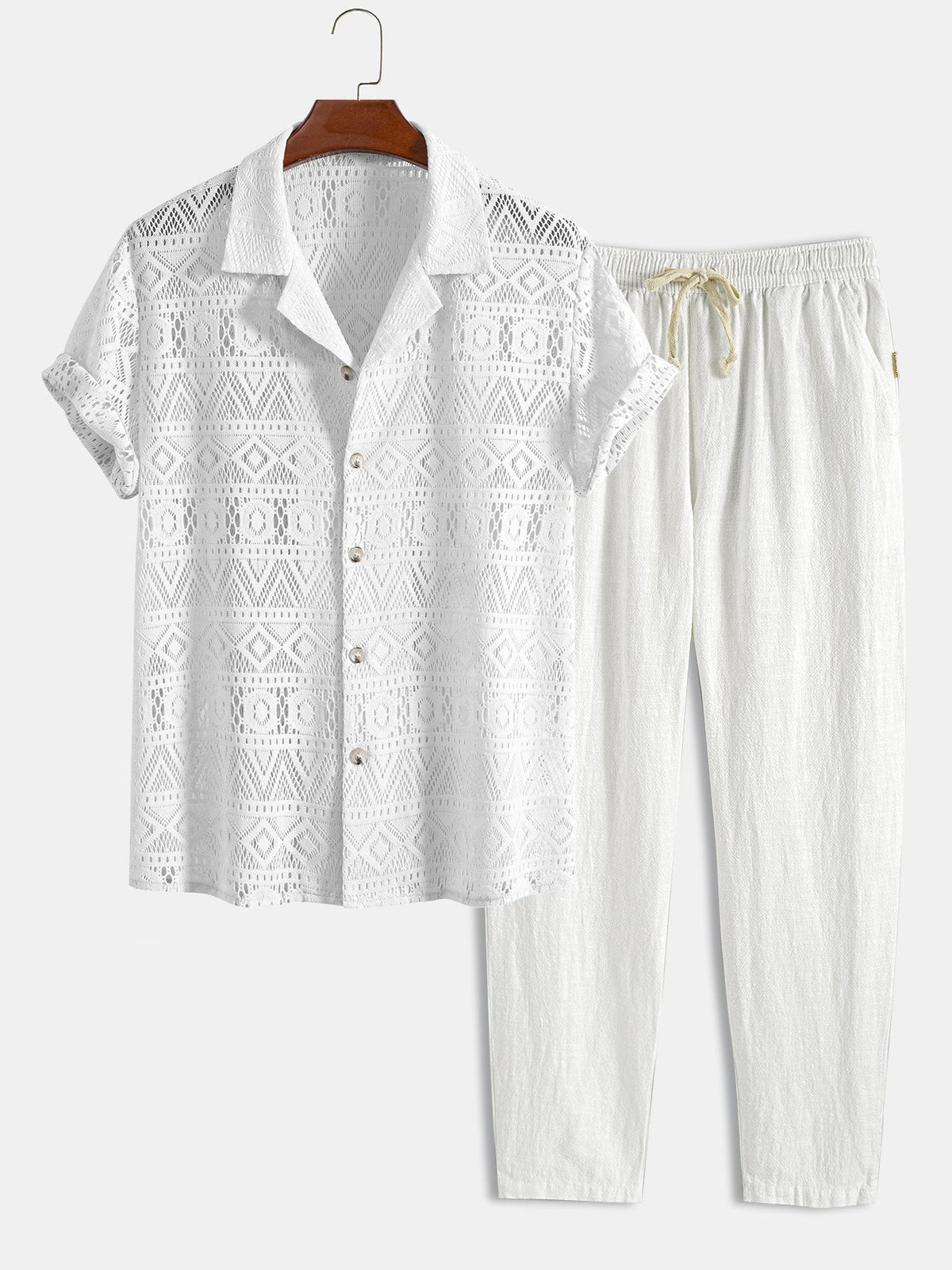 Men’s Short Sleeve Shirt and Shorts Set