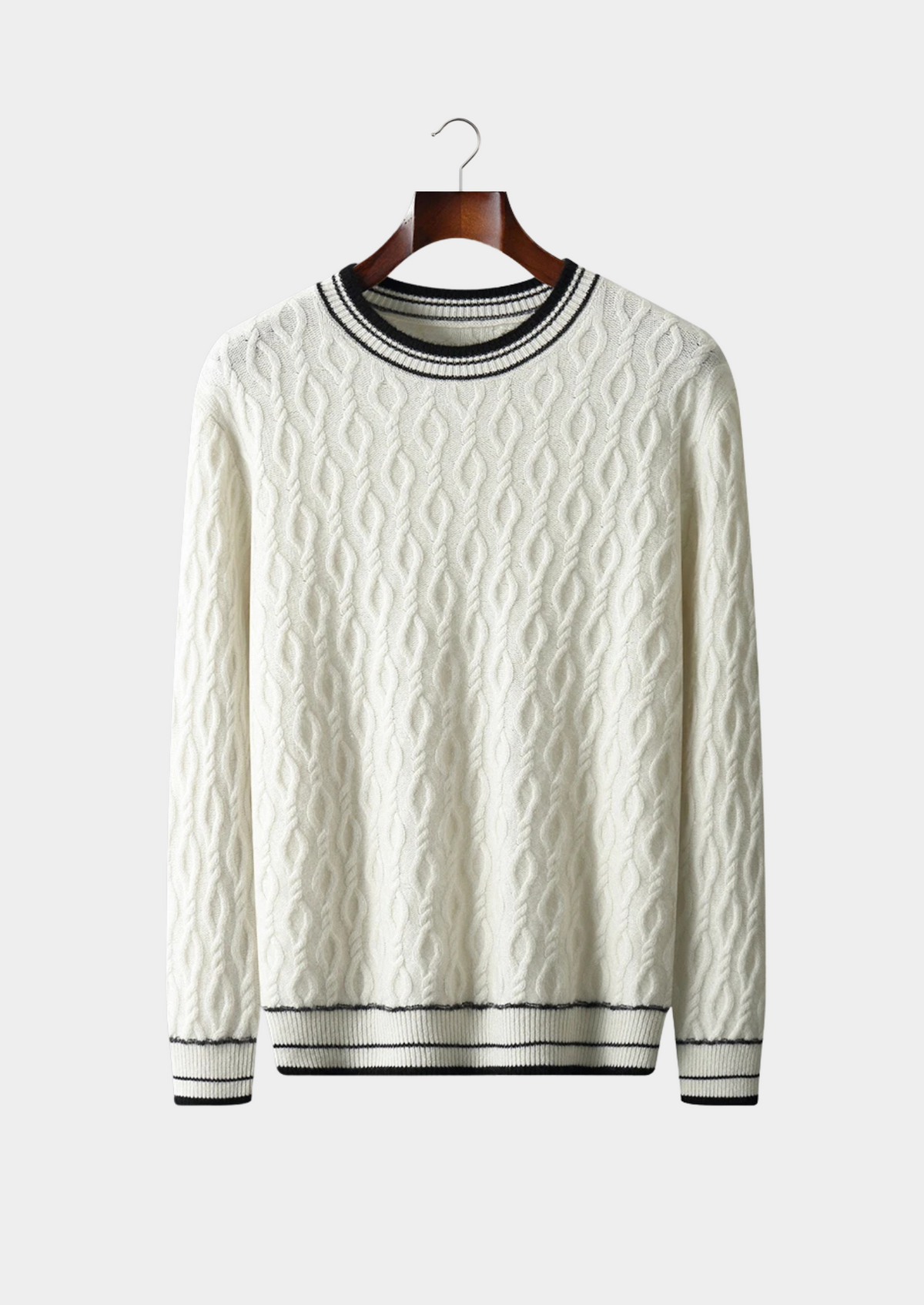 Men's WOOL JACQUARD CREWNECK