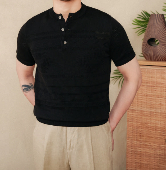 Men's Navajo Essential Cotton-Blend Henley