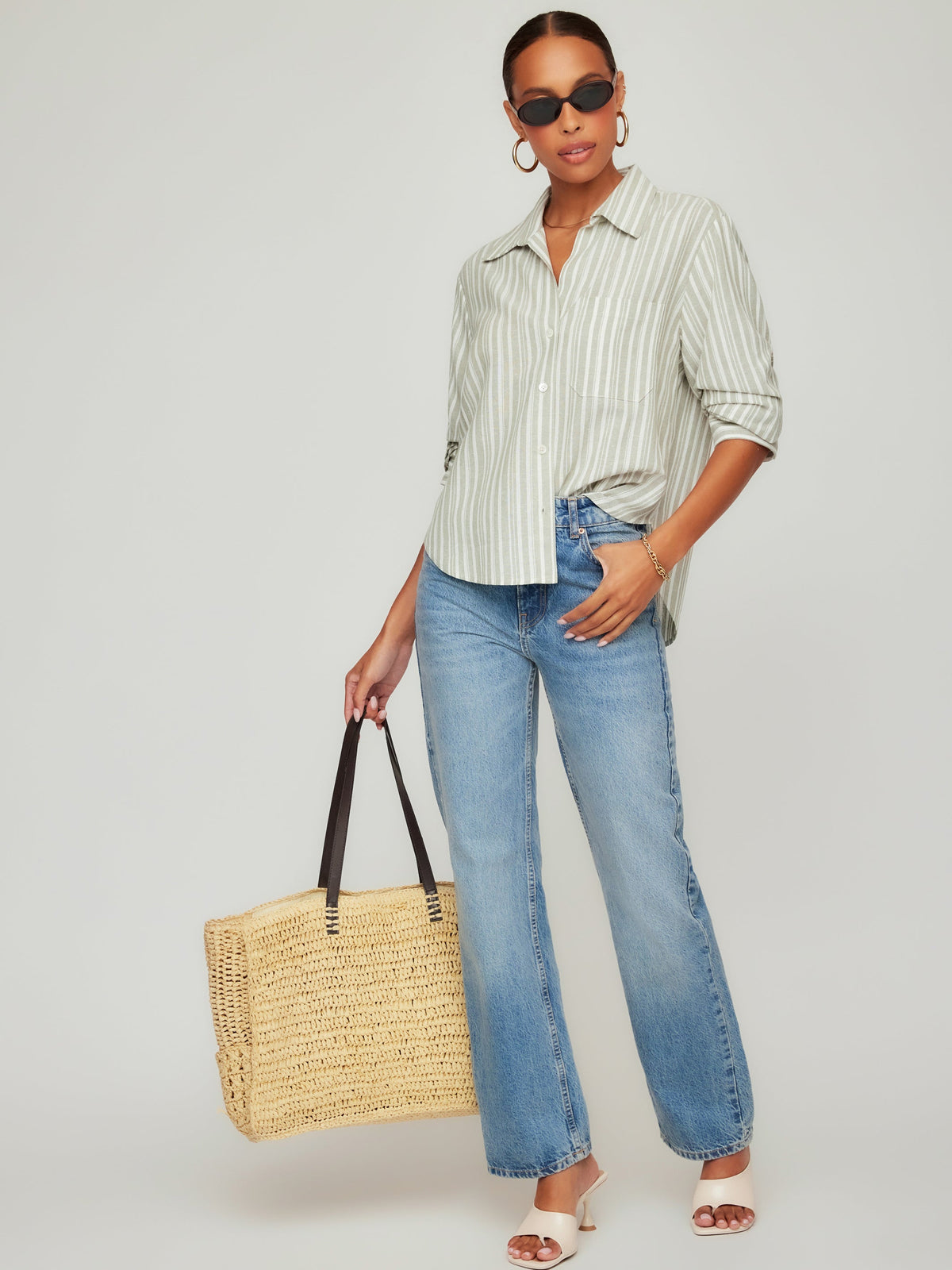 Women's Ruched Sleeve Shirt