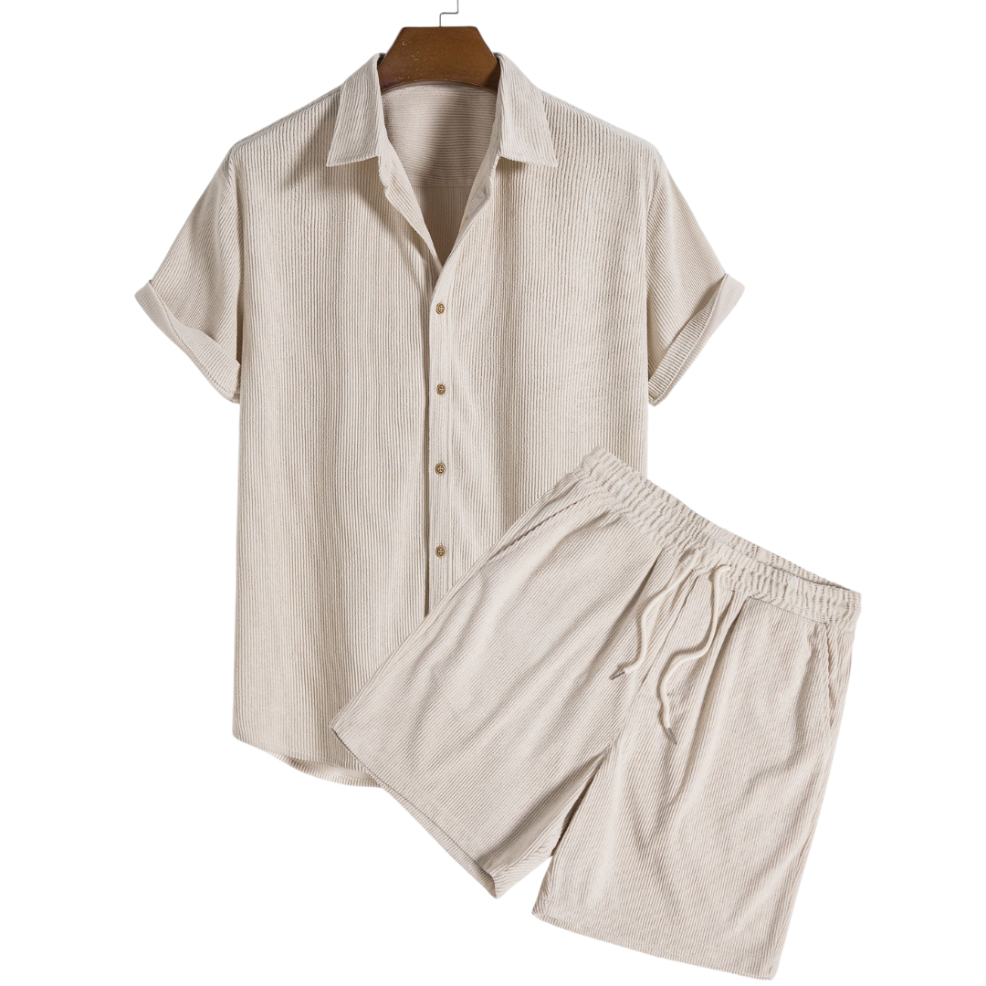 Men’s Short Sleeve Shirt and Shorts Set