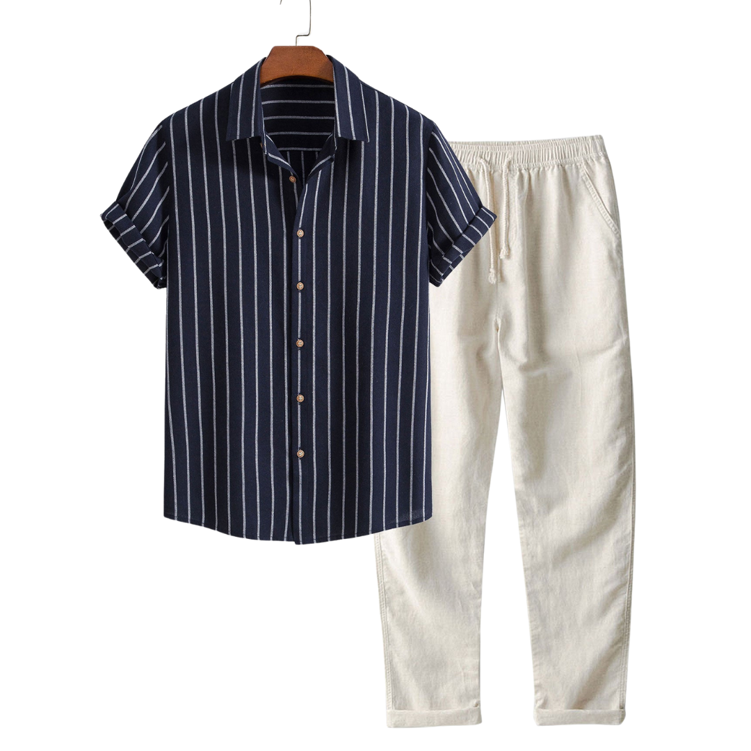 Men’s Short Sleeve Shirt and Shorts Set