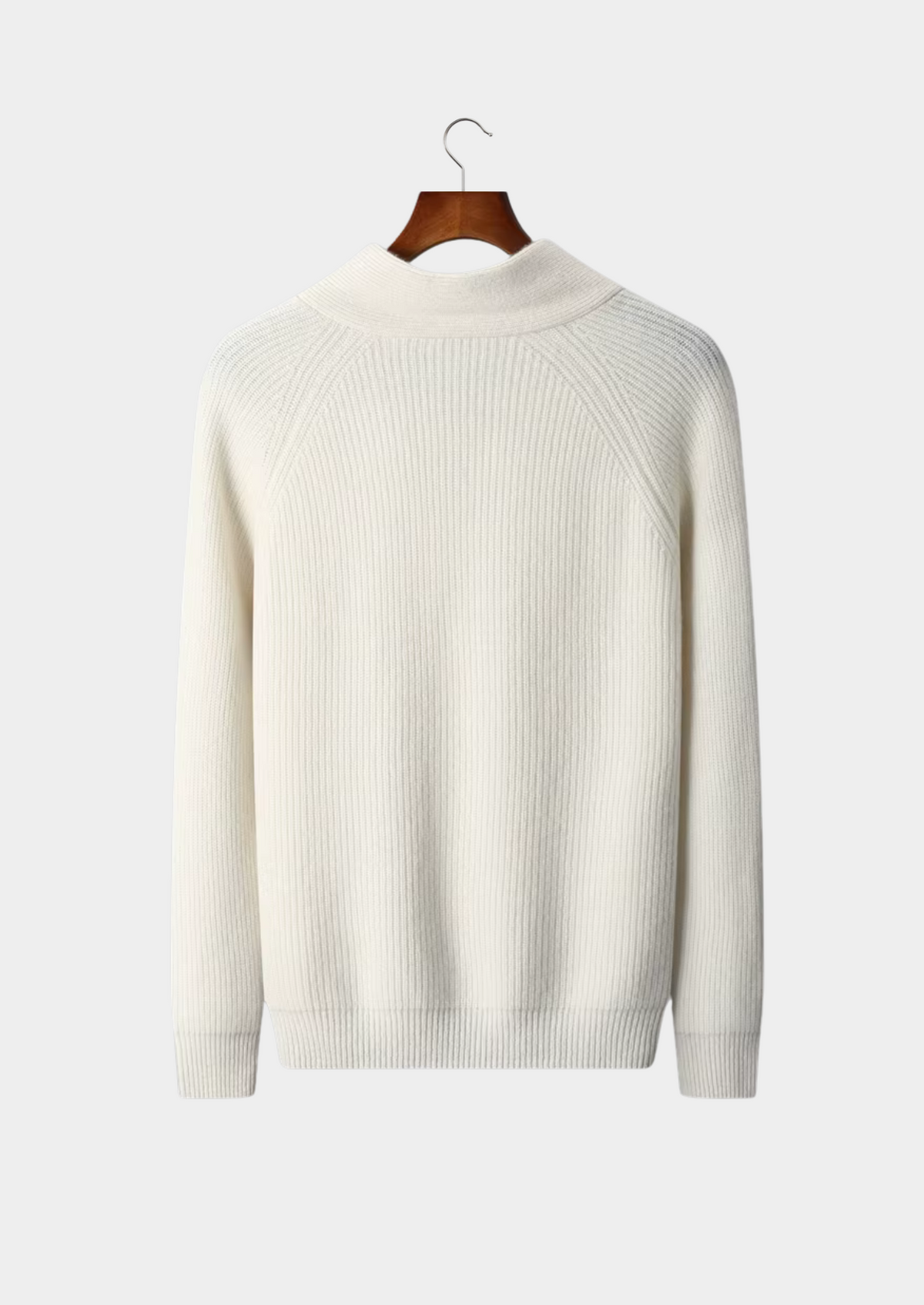 Men's RIBBED V-NECK SWEATER