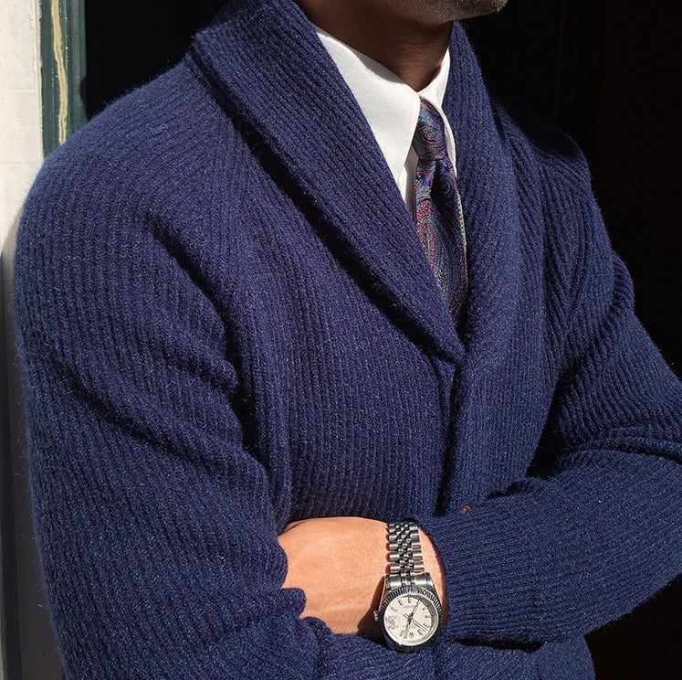 Men's Bond Street Shawl Collar Knitted Cardigan