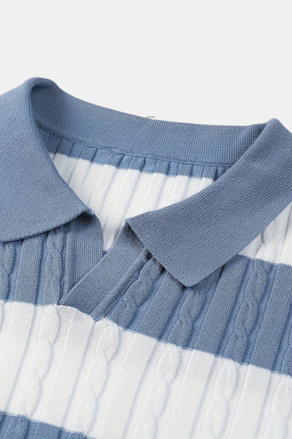 BELMONT White Stripe Polo
