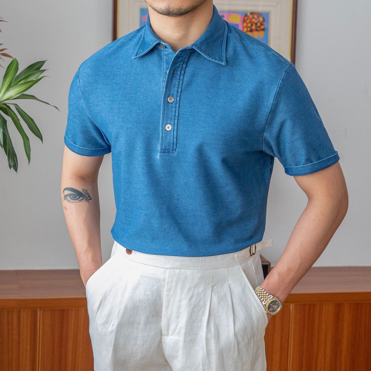 Men's Modern Collar Polo