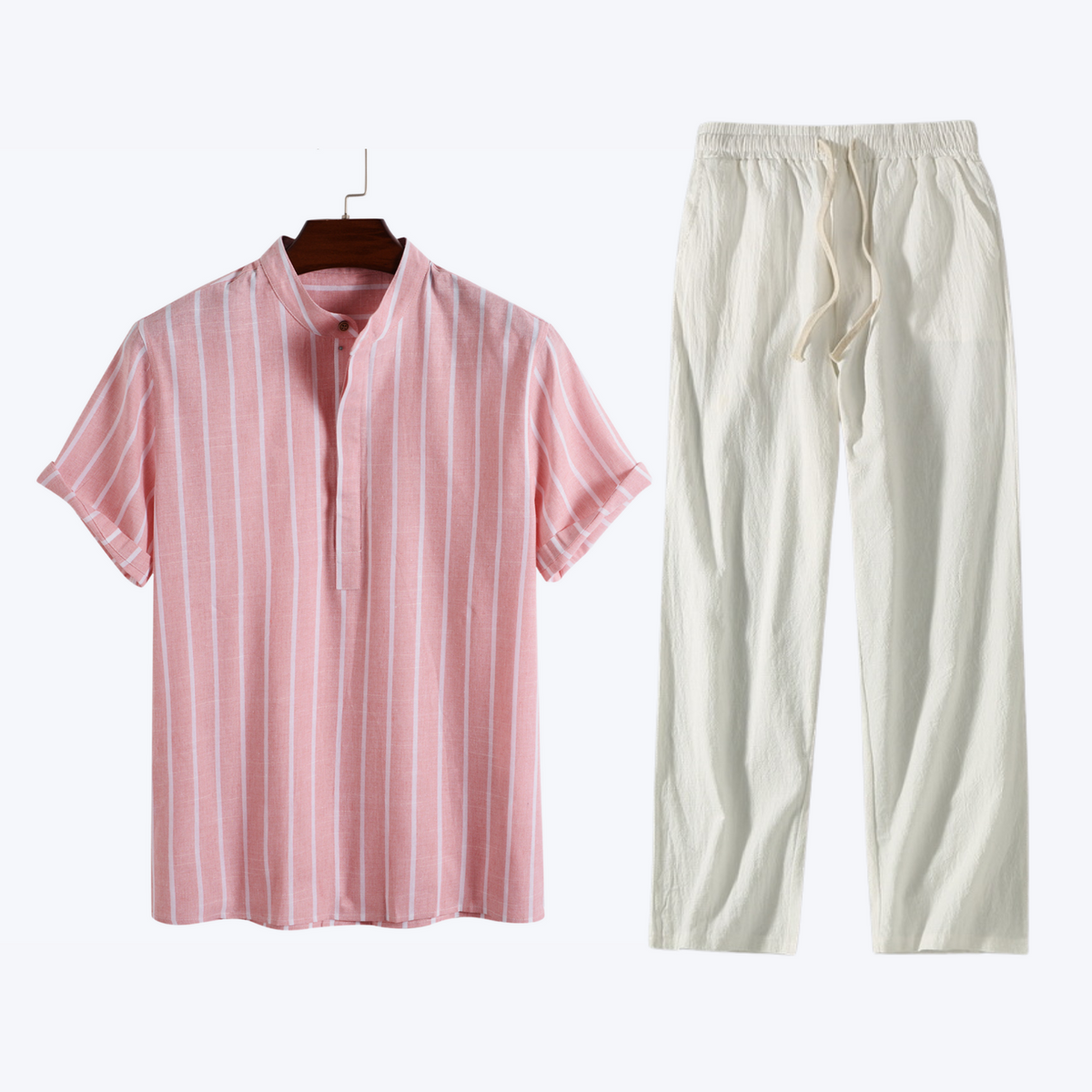 Men's Bora Linen-Inspired Matching Set