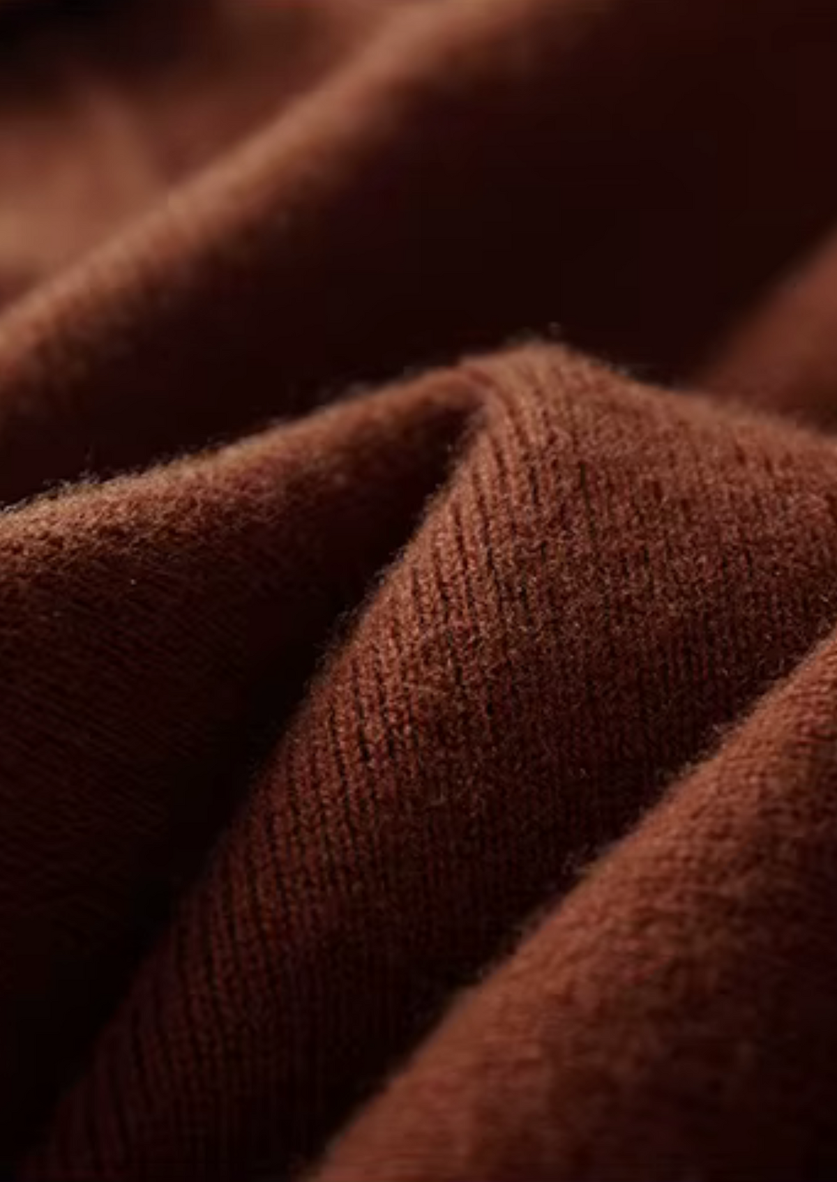 Men's WOOL RIBBED BUTTONLESS POLO