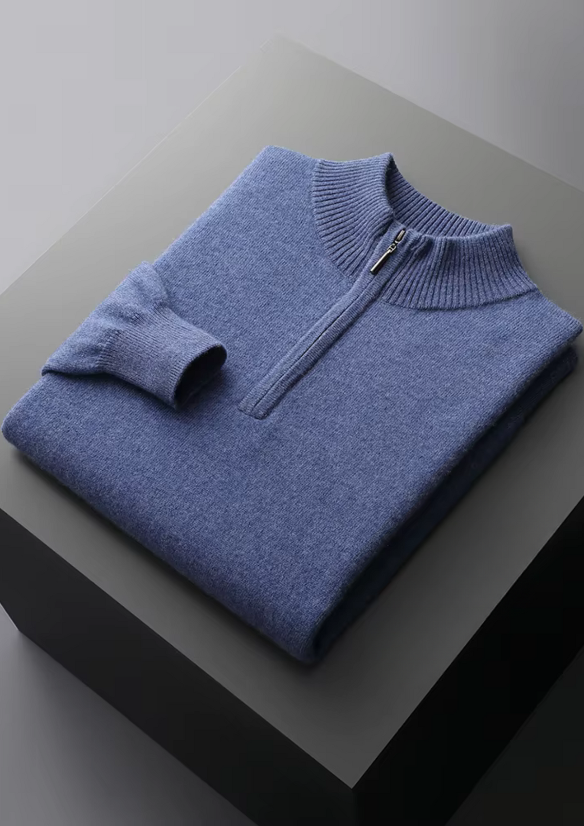 BELMONT WOOL HALF ZIP SWEATER