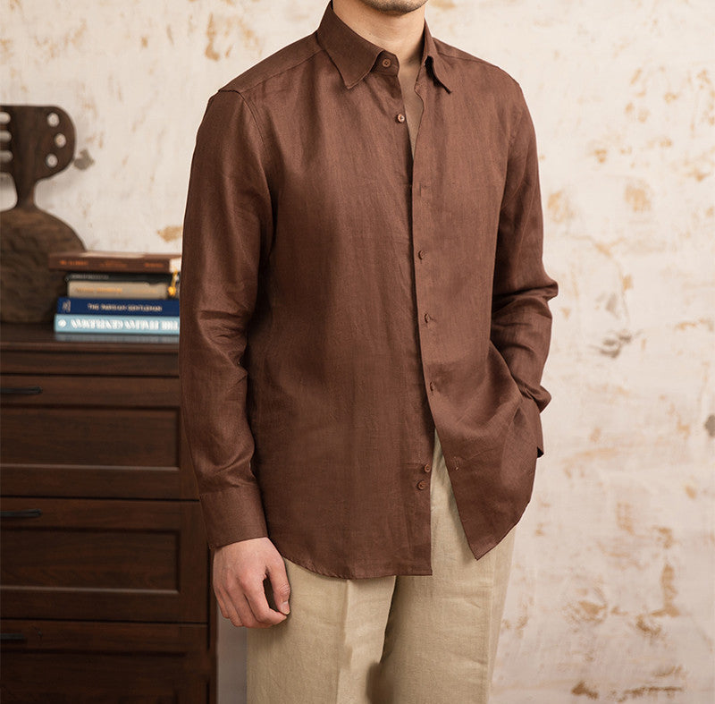 Men’s Linen Long Sleeve Shirt