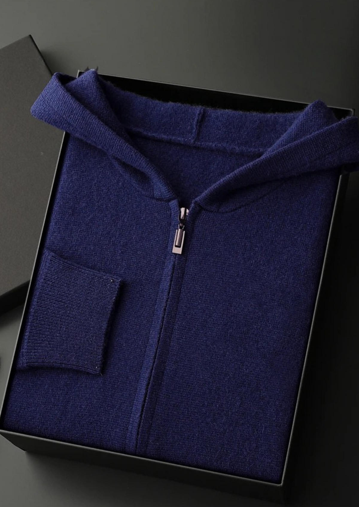 Belmont Cashmere Zip  Hoodie