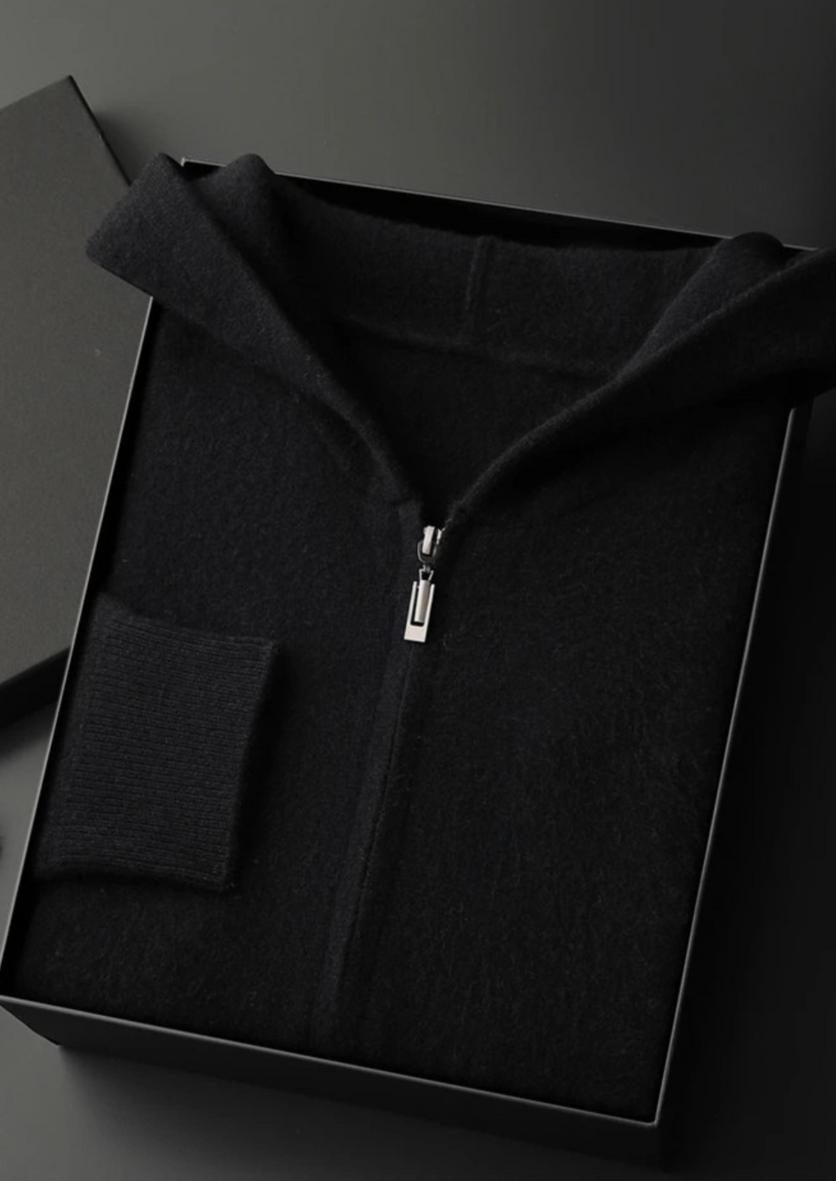 Belmont Cashmere Zip  Hoodie