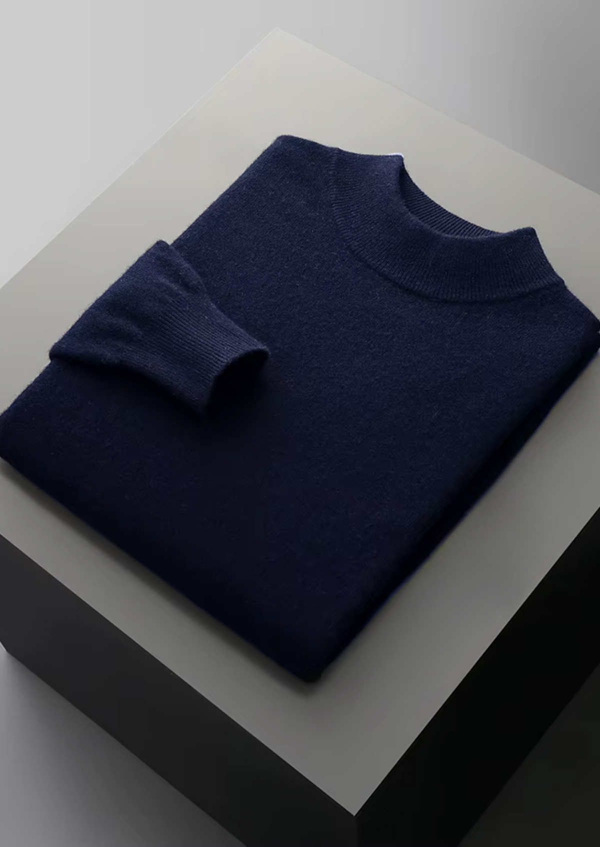 Men’s Wool Mock Neck Sweater