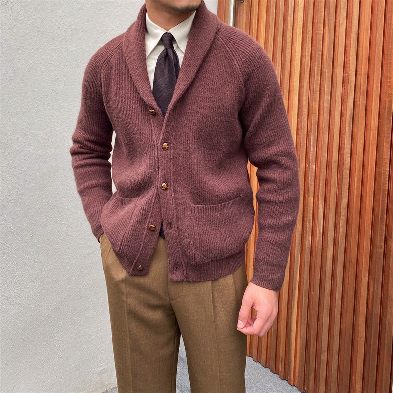 Men's Bond Street Shawl Collar Knitted Cardigan