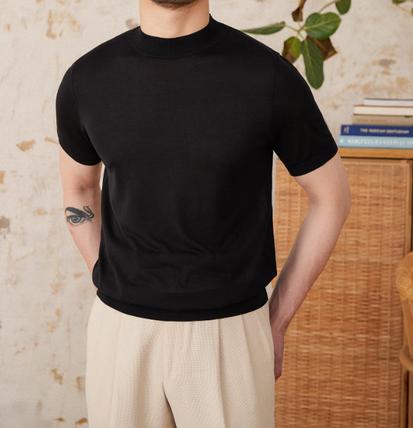 Men's SilkTouch Refined Mock Neck Knit Tee