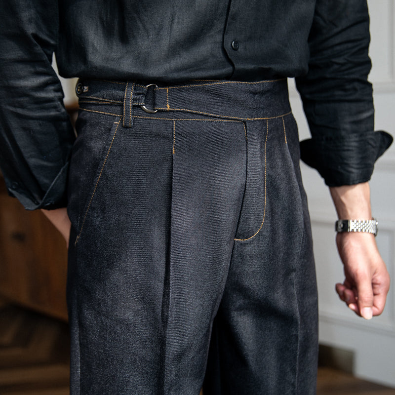 Men's Denim Straight-Fit Trousers