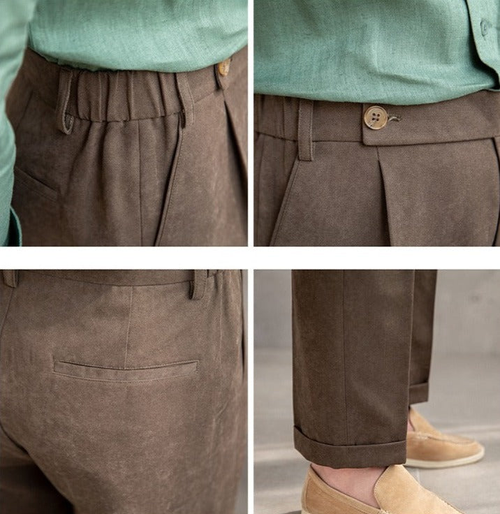 Men's Velvet Soft-Touch Trousers