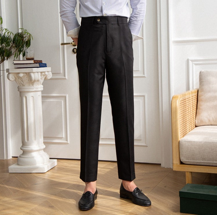 Men's Easy-Iron Straight-Fit Trousers