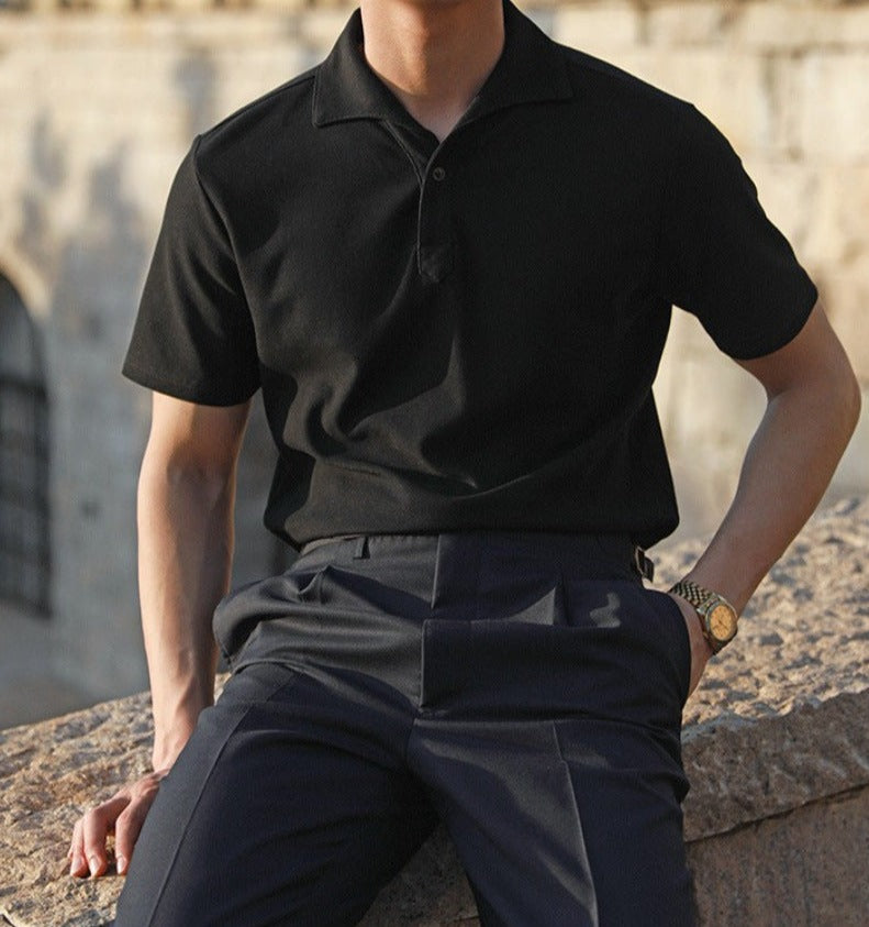 Men’s One-Piece Collar Polo Shirt