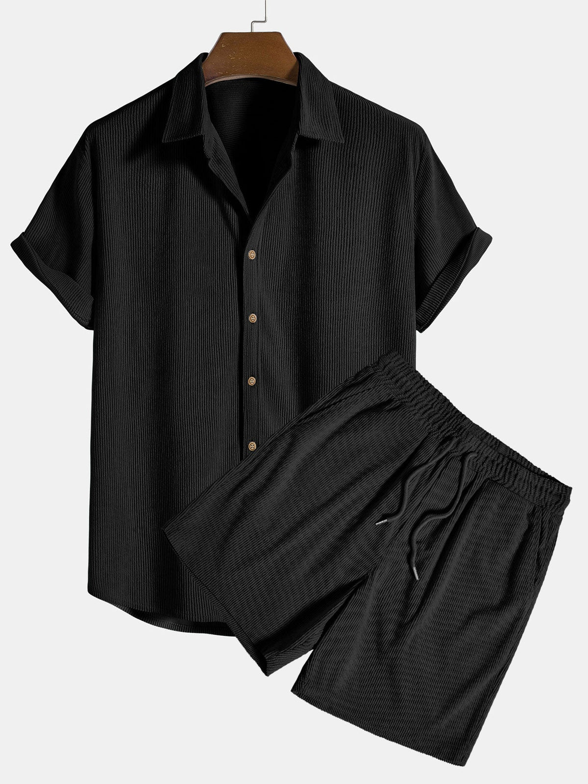 Men’s Short Sleeve Shirt and Shorts Set