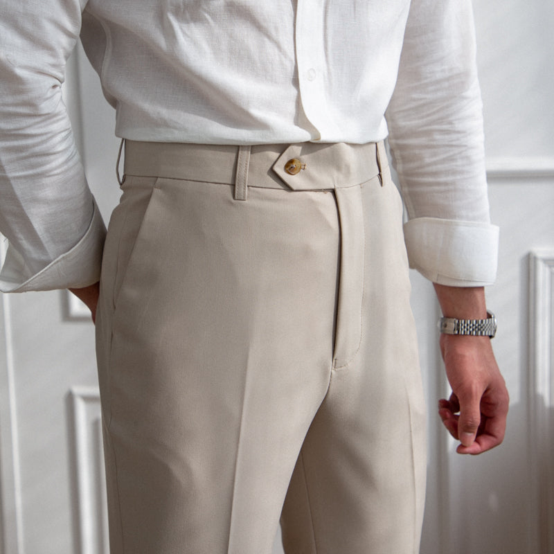 Men's Easy-Iron Straight-Fit Trousers