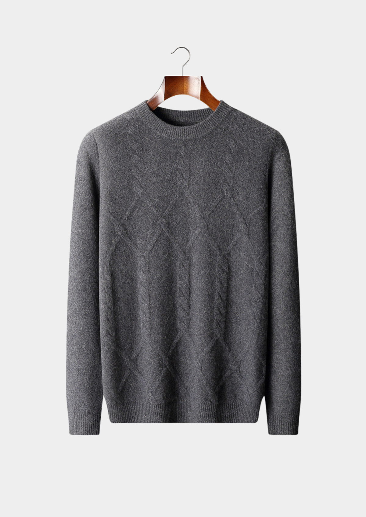 Men's  CASHMERE PATTERN CREWNECK