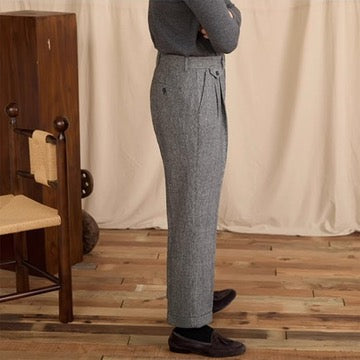 Men's Cheltenham Houndstooth High Waisted Trousers