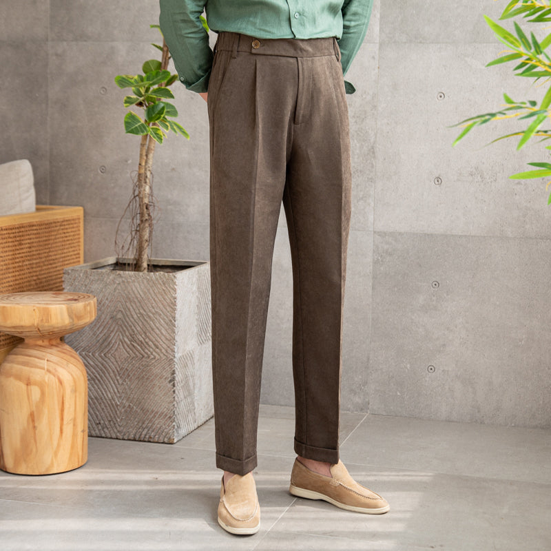 Men's Velvet Soft-Touch Trousers