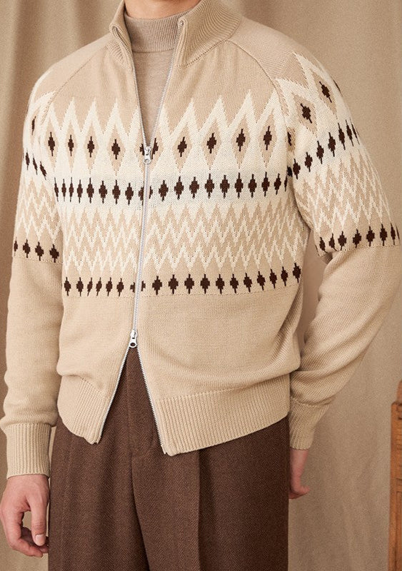 Men’s Fair Isle Knitted Cardigan