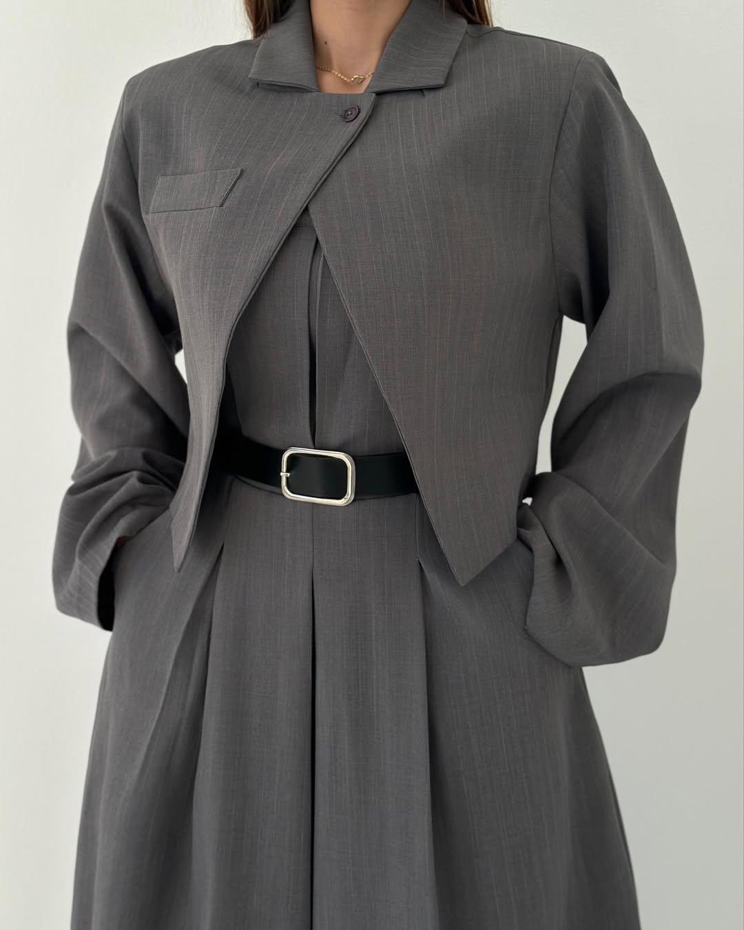 Women’s Strapless Blazer-Style Jumpsuit