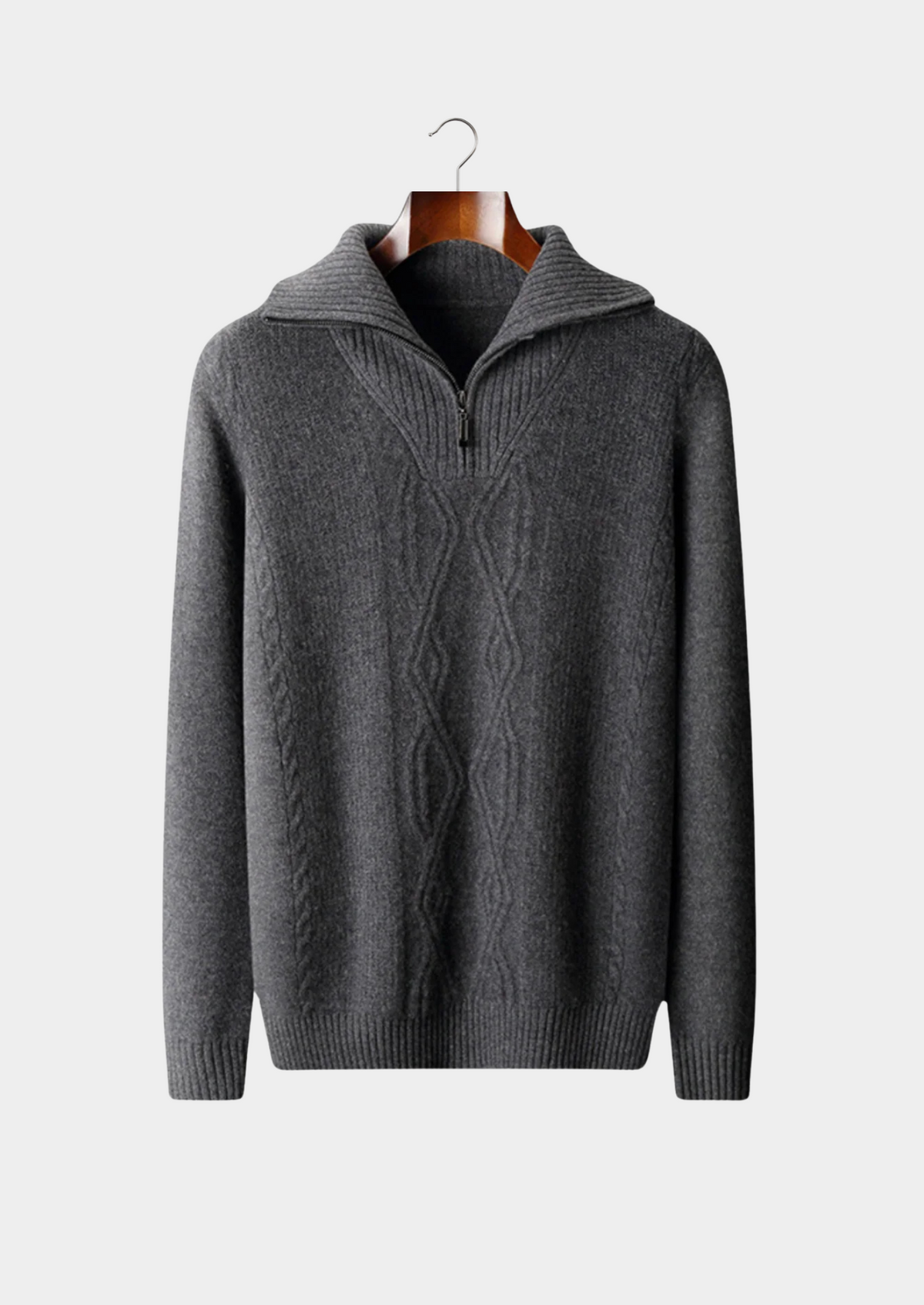 BELMONT WOOL QUARTER ZIP SWEATER