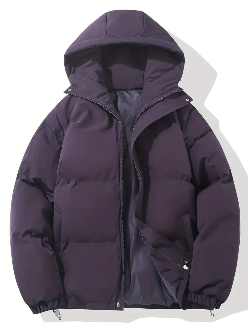 Women's Quilted Winter Jacket, Padded Warm Coat, Classic Fit, Insulated Winter Outerwear