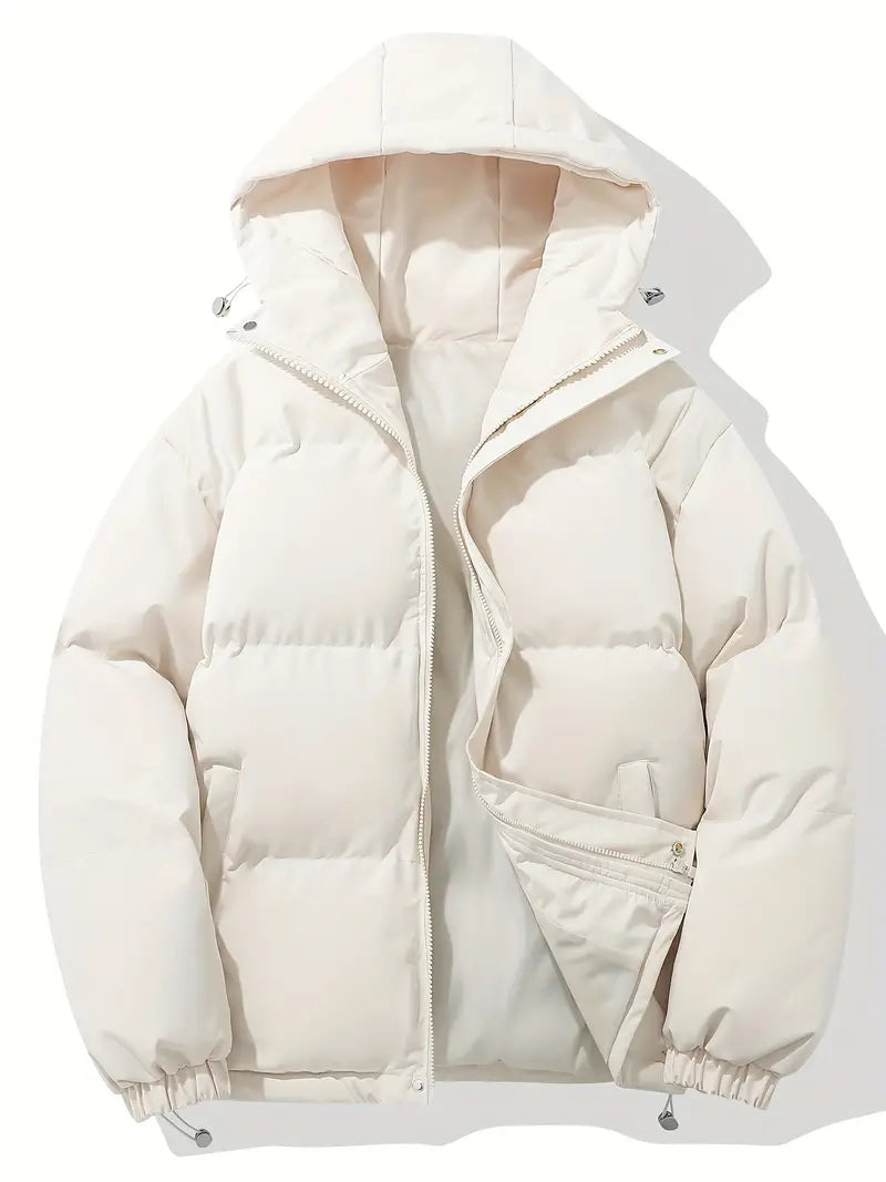 Women's Quilted Winter Jacket, Padded Warm Coat, Classic Fit, Insulated Winter Outerwear