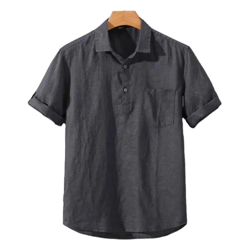 Men’s Linen Polo Shirt