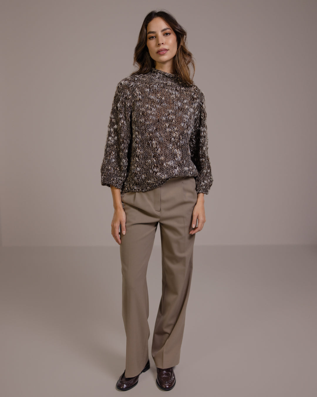 Women's Mink Mockneck Sweater